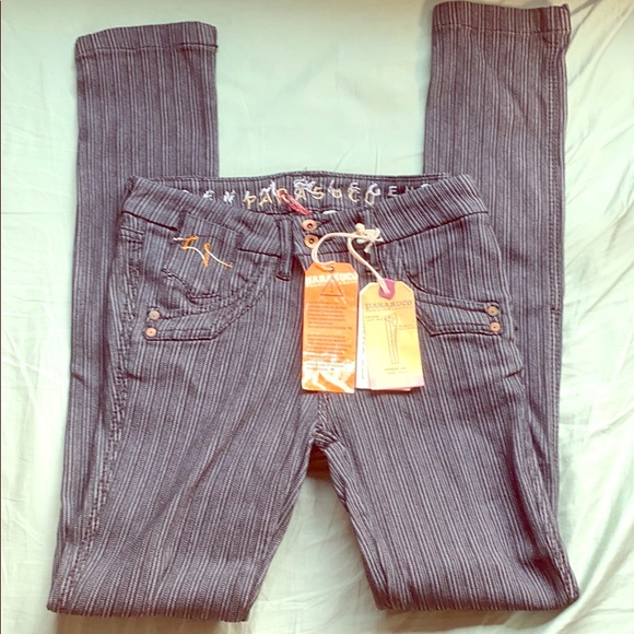 parasuco jeans with stripe